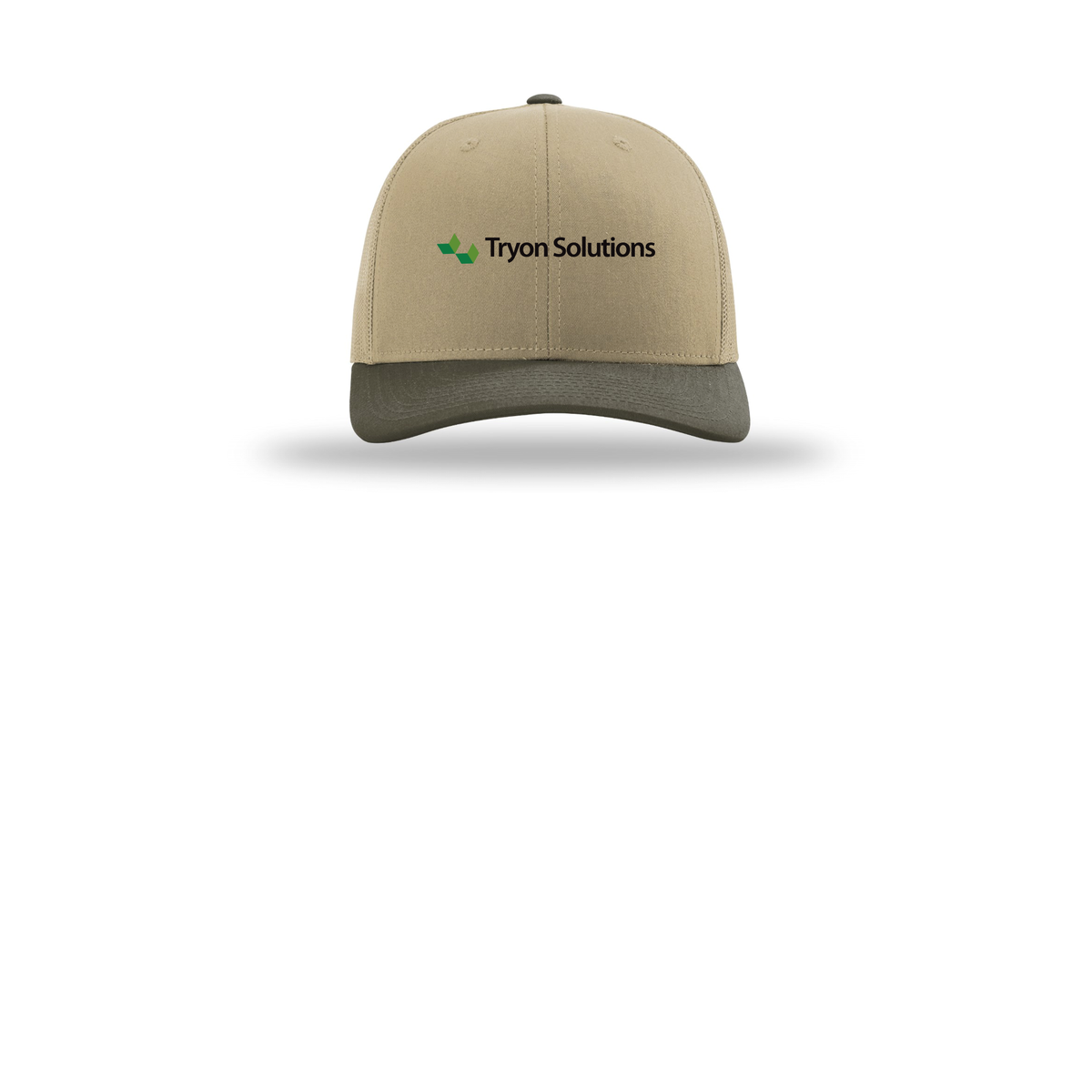 tryonsolutions-richardson-trucker-cap-embroidery-capfront-R112-khakikhakichocolatechip-flat-front