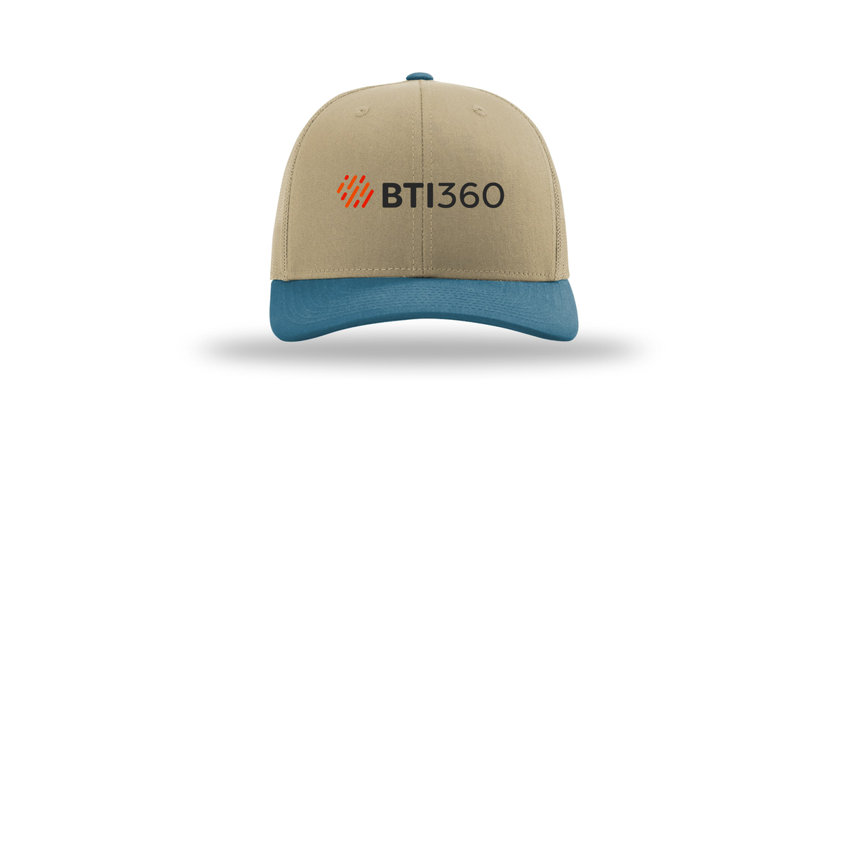 bti360-richardson-trucker-cap-embroidery-capfront-R112-khakikhakilegionblue-flat-front