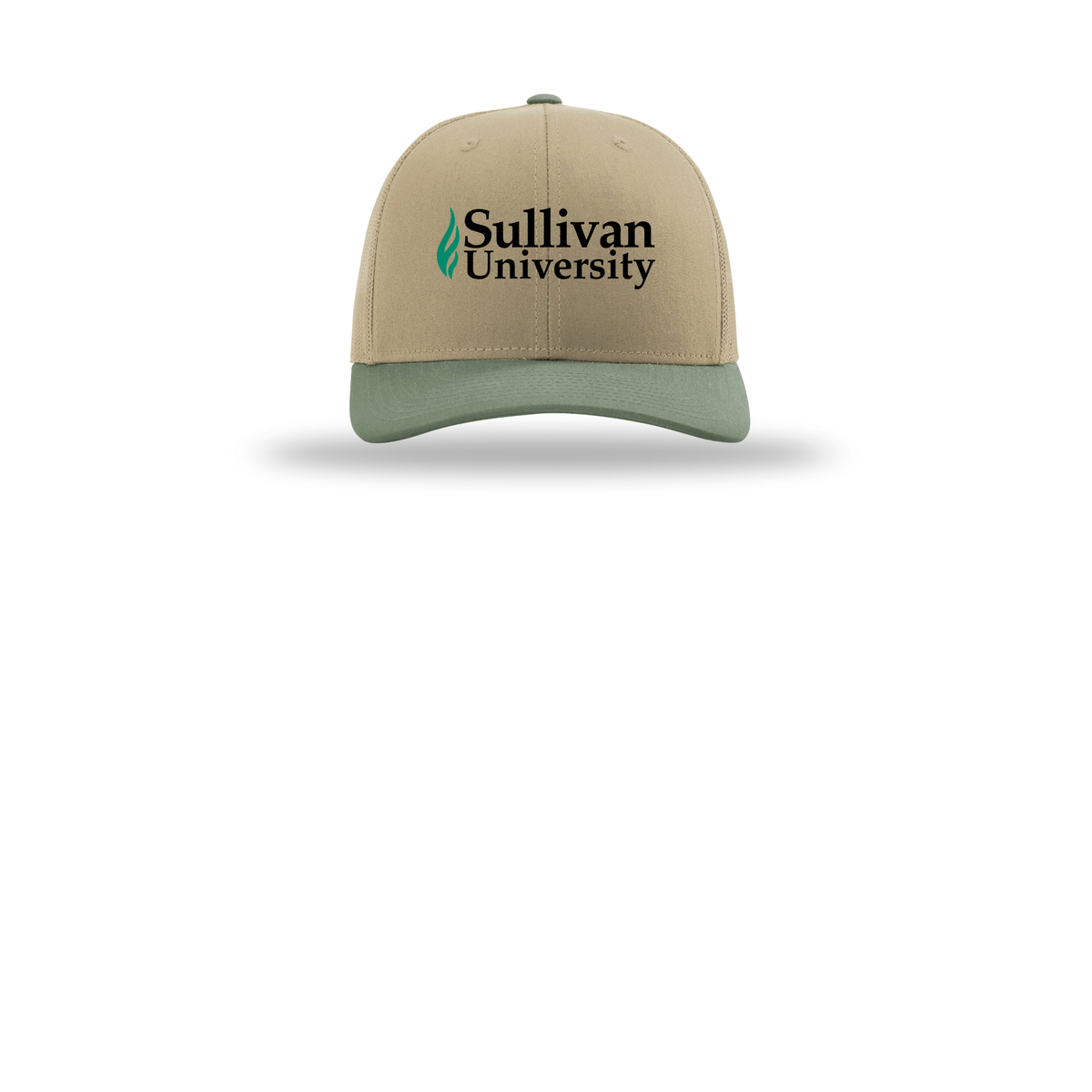 sullivan-richardson-trucker-cap-embroidery-capfront-R112-khakikhakiloden-flat-front