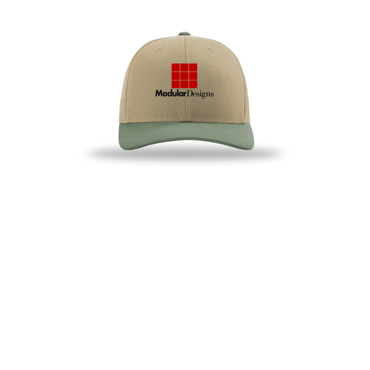 modulardesignsflooring-richardson-trucker-cap-embroidery-capfront-R112-khakikhakiloden-flat-front
