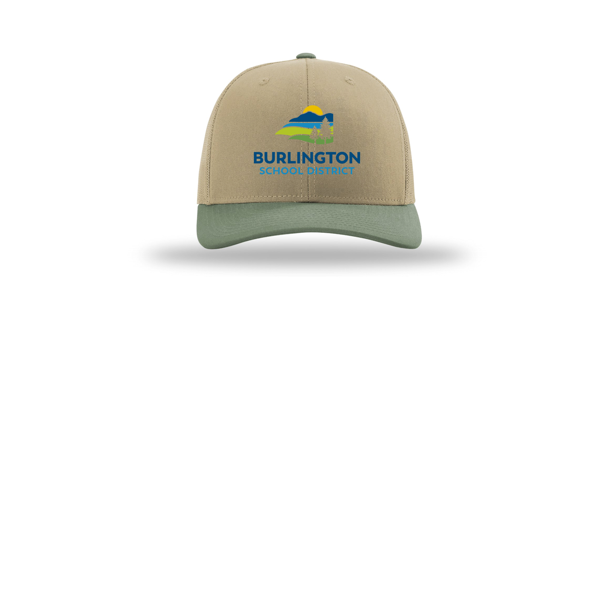bsdvt-richardson-trucker-cap-embroidery-capfront-R112-khakikhakiloden-flat-front