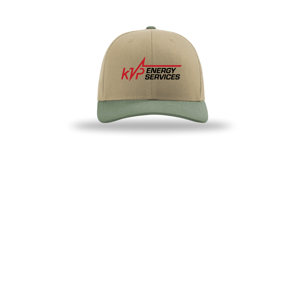 kvpenergy-richardson-trucker-cap-embroidery-capfront-R112-khakikhakiloden-flat-front