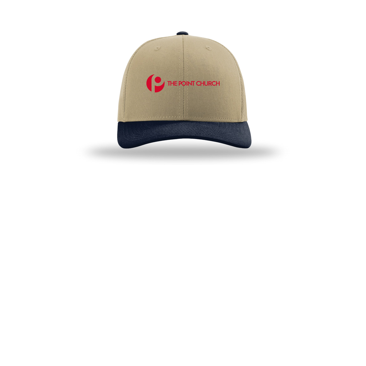 thepointva-richardson-trucker-cap-embroidery-capfront-R112-khakikhakinavy-flat-front