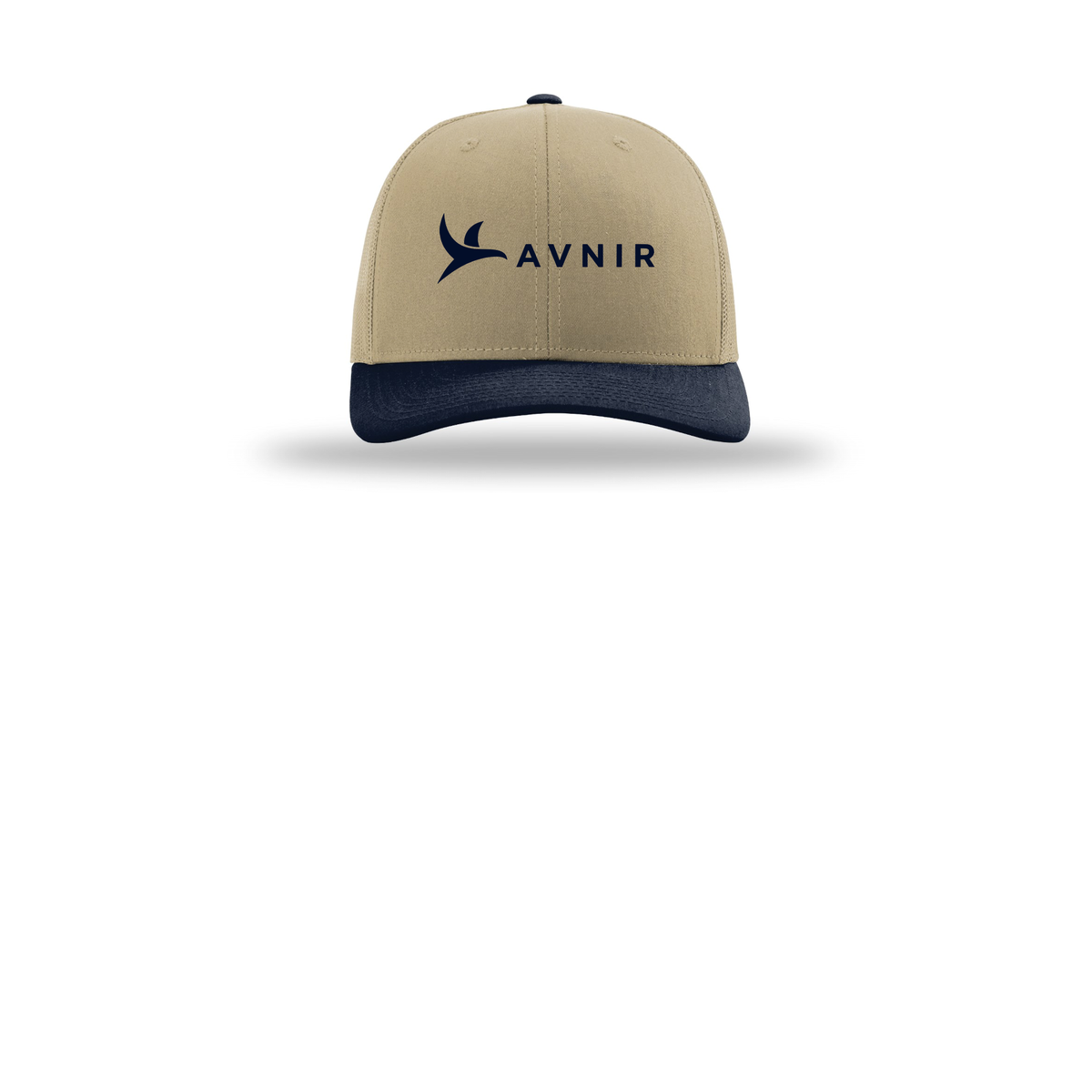 avnir-richardson-trucker-cap-embroidery-capfront-R112-khakikhakinavy-flat-front
