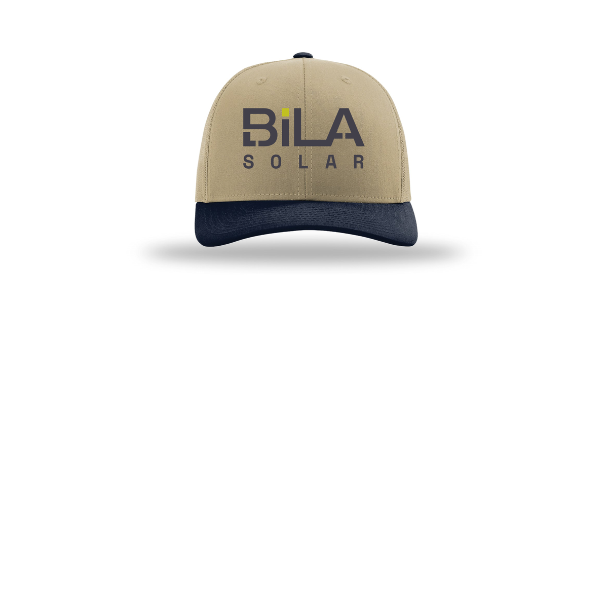 bilasolar-richardson-trucker-cap-embroidery-capfront-R112-khakikhakinavy-flat-front