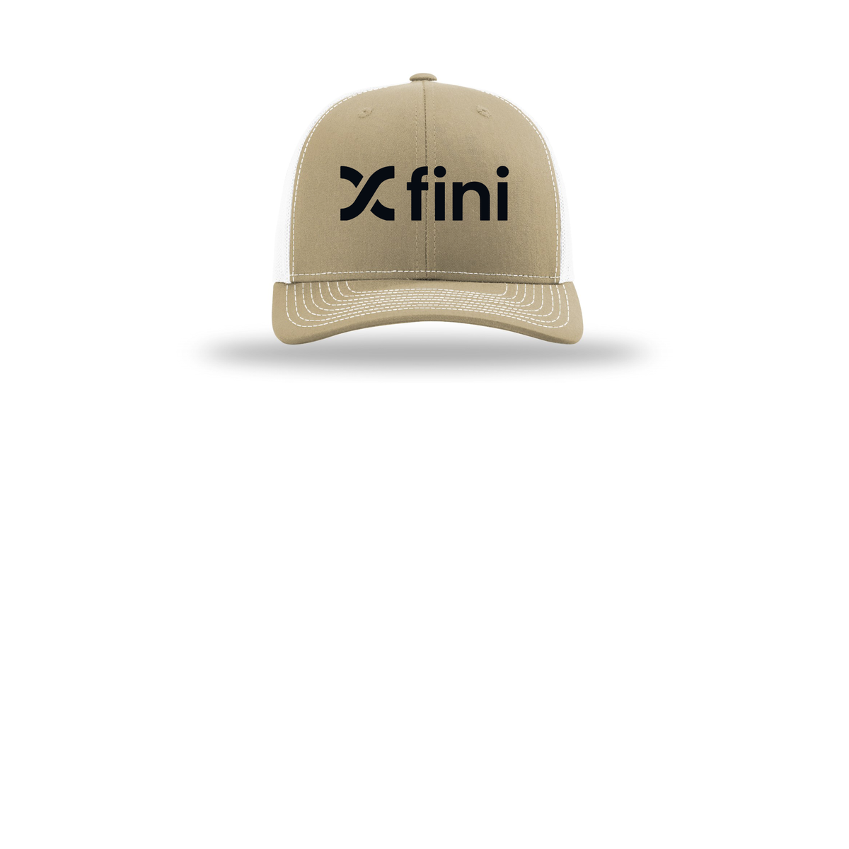usefini-richardson-trucker-cap-embroidery-capfront-R112-khakiwhite-flat-front