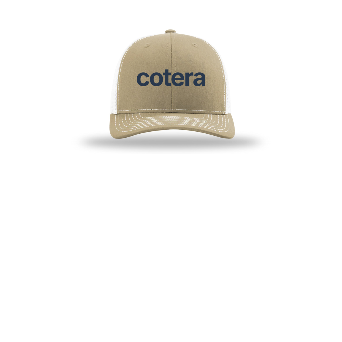 cotera-richardson-trucker-cap-embroidery-capfront-R112-khakiwhite-flat-front