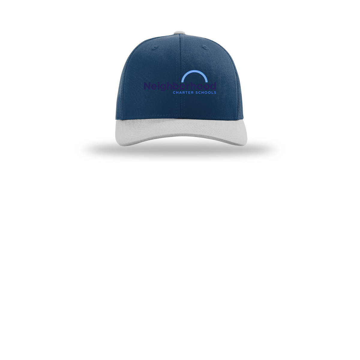 ncschools-richardson-trucker-cap-embroidery-capfront-R112-lightbluelightbluelightgrey-flat-front