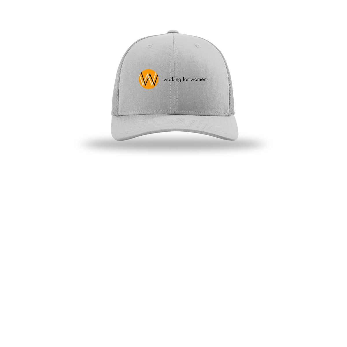 workingforwomen-richardson-trucker-cap-embroidery-capfront-R112-lightgrey-flat-front