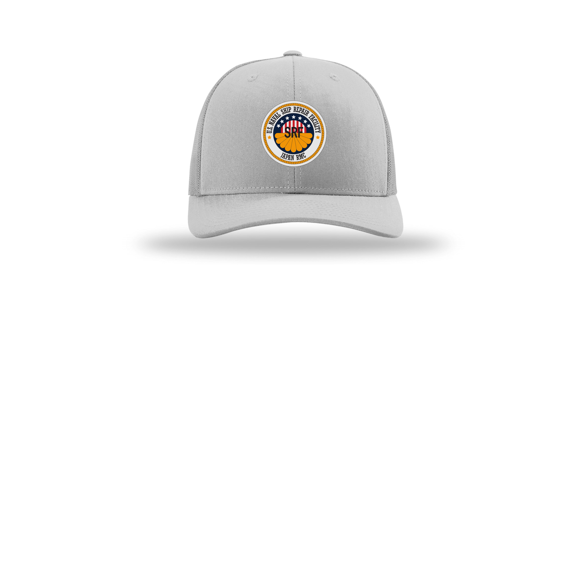 srf-jrmc-richardson-trucker-cap-embroidery-capfront-R112-lightgrey-flat-front