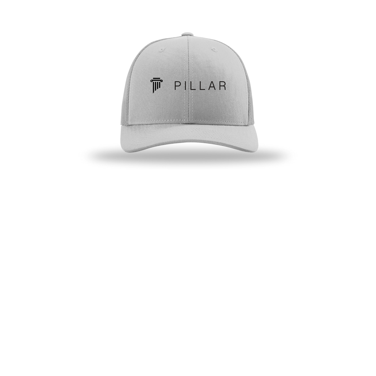 pillar-richardson-trucker-cap-embroidery-capfront-R112-lightgrey-flat-front
