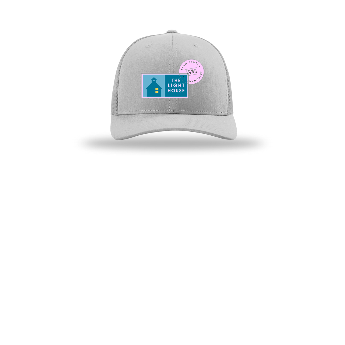 lhcampus-richardson-trucker-cap-embroidery-capfront-R112-lightgrey-flat-front
