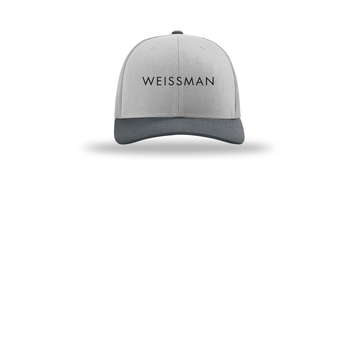 weissmans-richardson-trucker-cap-embroidery-capfront-R112-lightgreylightgreygunmetal-flat-front