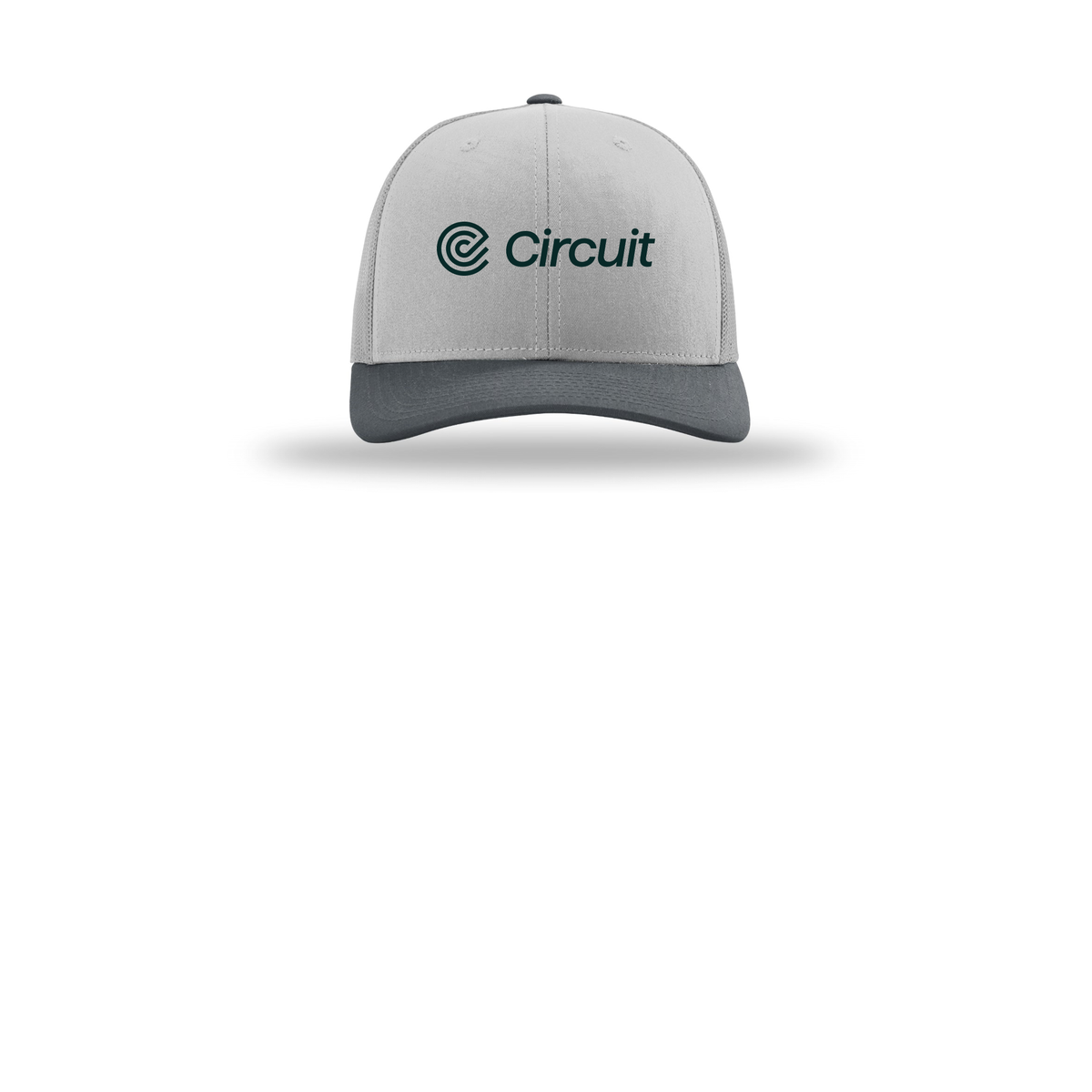 ridecircuit-richardson-trucker-cap-embroidery-capfront-R112-lightgreylightgreygunmetal-flat-front