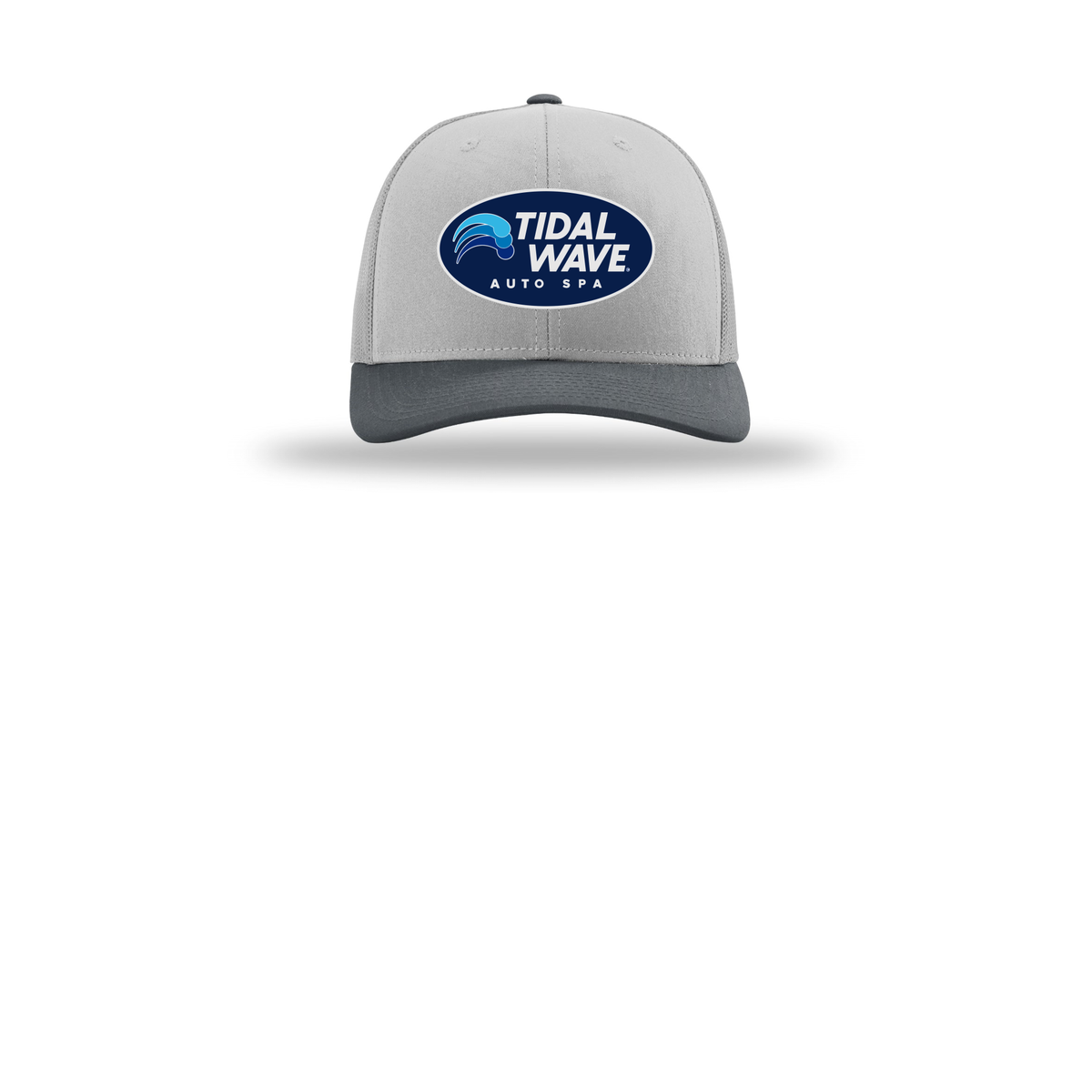 tidalwaveautospa-richardson-trucker-cap-embroidery-capfront-R112-lightgreylightgreygunmetal-flat-front