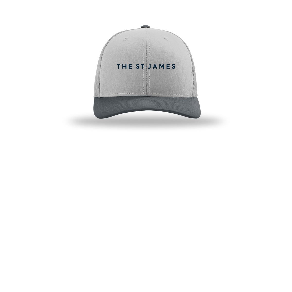 thestjames-richardson-trucker-cap-embroidery-capfront-R112-lightgreylightgreygunmetal-flat-front