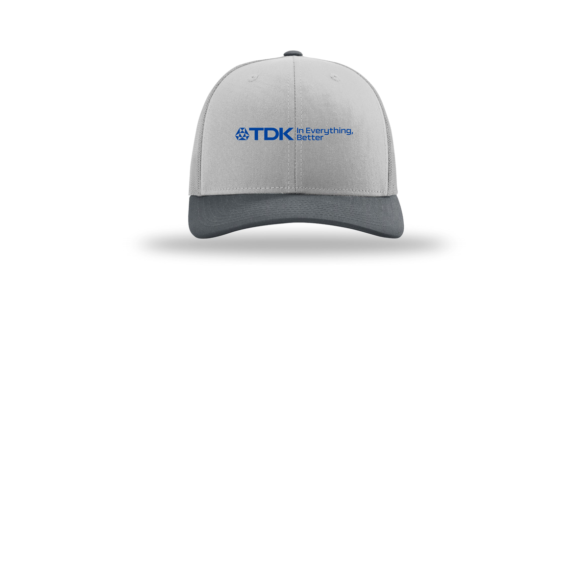 tdk-richardson-trucker-cap-embroidery-capfront-R112-lightgreylightgreygunmetal-flat-front