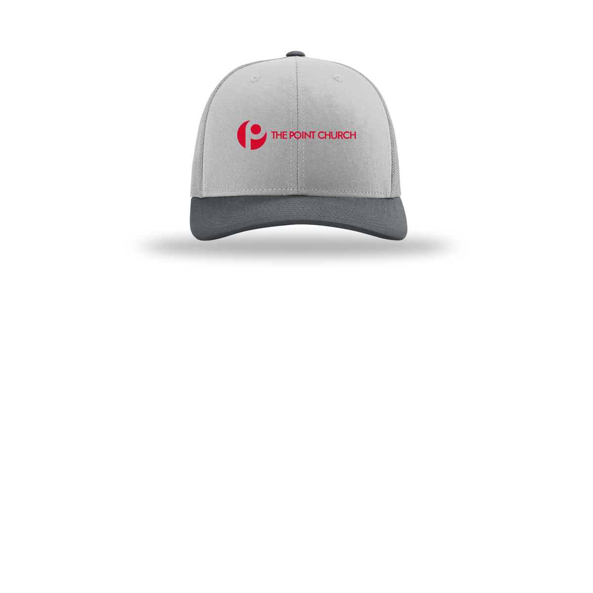 thepointva-richardson-trucker-cap-embroidery-capfront-R112-lightgreylightgreygunmetal-flat-front