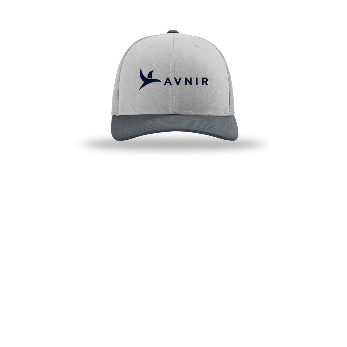 avnir-richardson-trucker-cap-embroidery-capfront-R112-lightgreylightgreygunmetal-flat-front