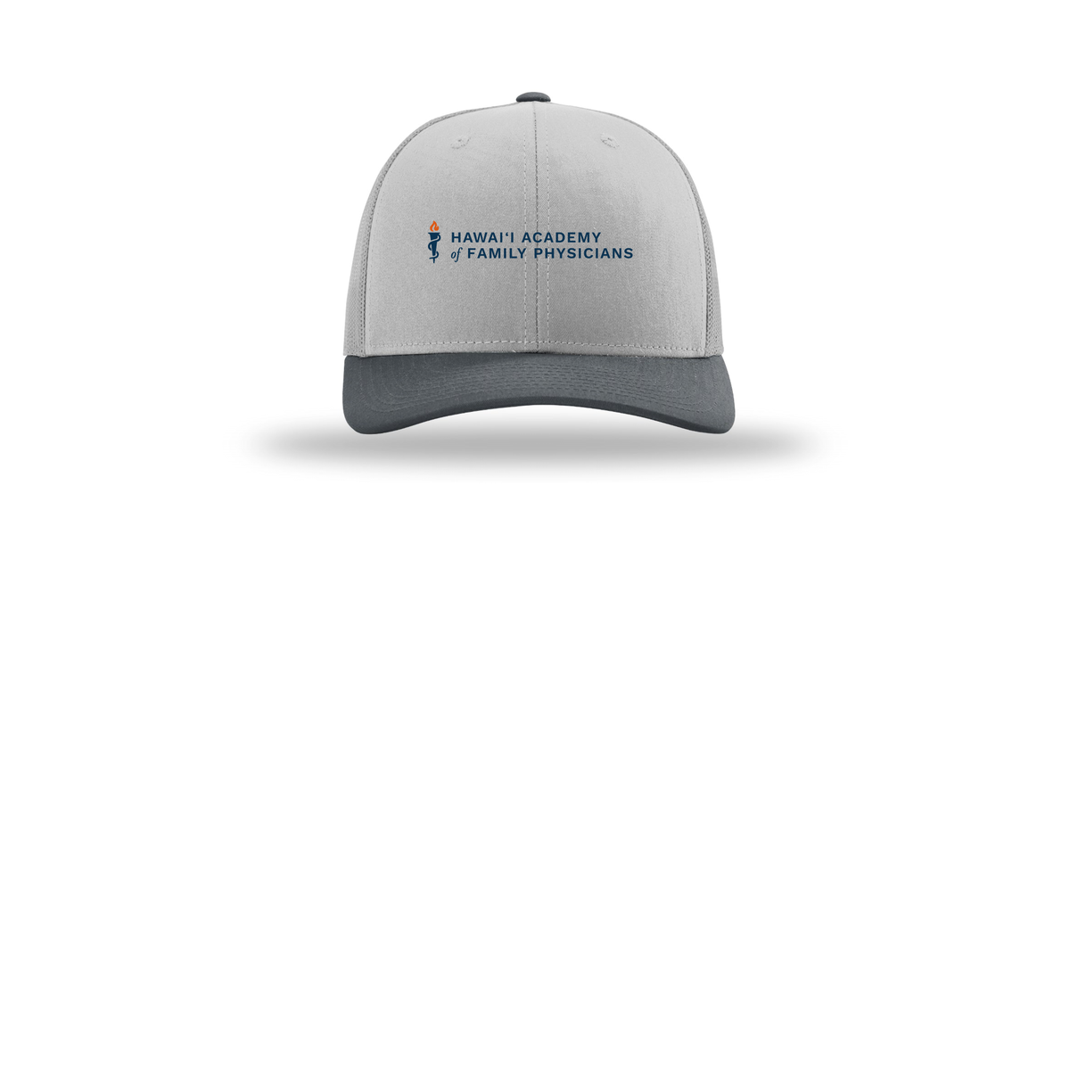 hafp-richardson-trucker-cap-embroidery-capfront-R112-lightgreylightgreygunmetal-flat-front