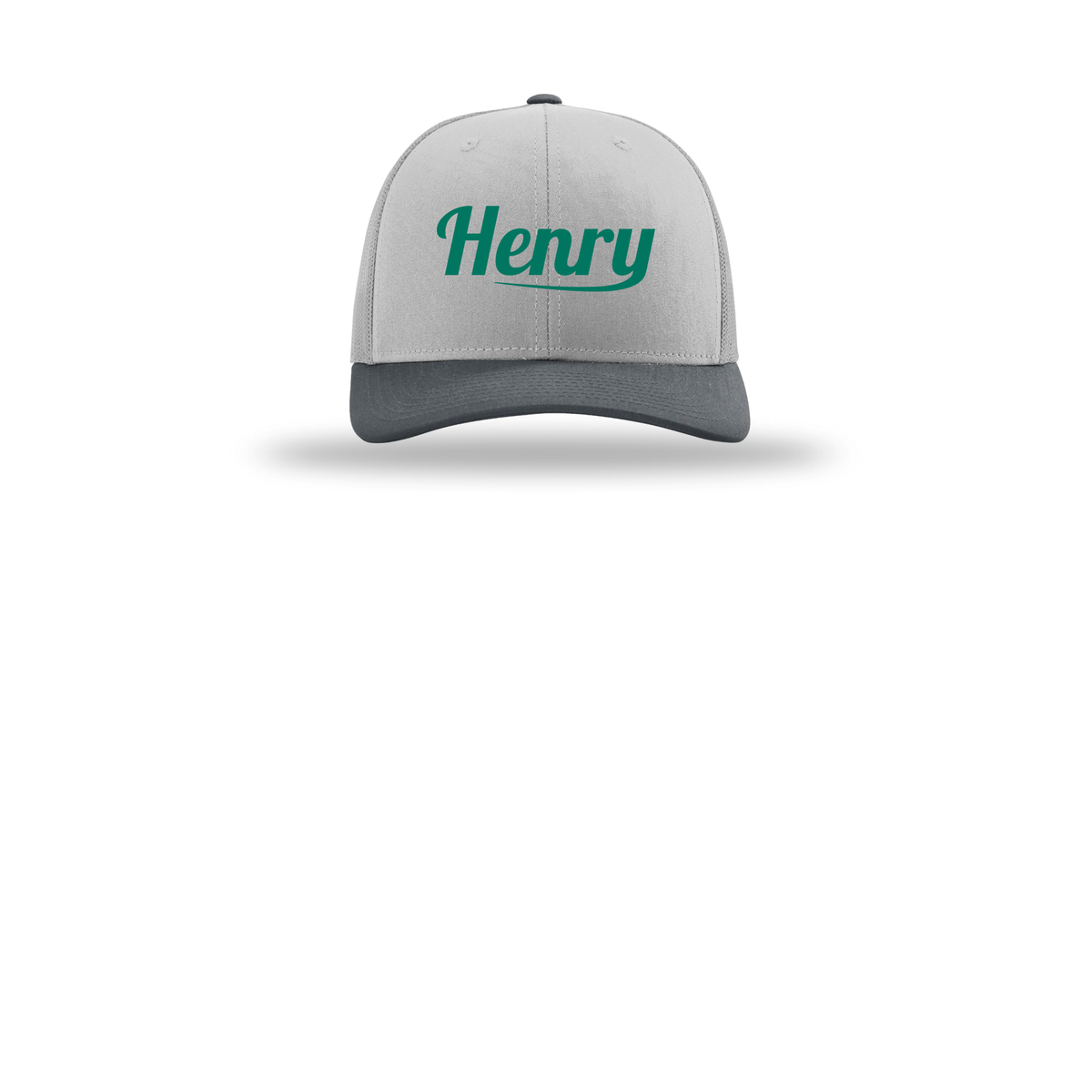 henrymeds-richardson-trucker-cap-embroidery-capfront-R112-lightgreylightgreygunmetal-flat-front