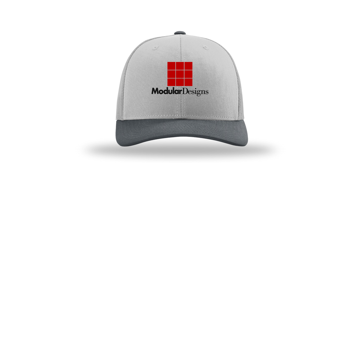 modulardesignsflooring-richardson-trucker-cap-embroidery-capfront-R112-lightgreylightgreygunmetal-flat-front