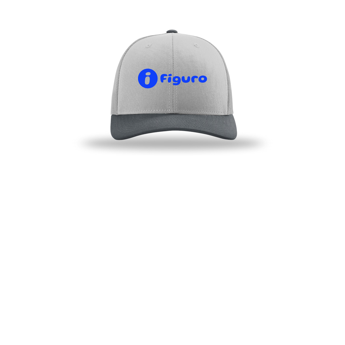 getfiguro-richardson-trucker-cap-embroidery-capfront-R112-lightgreylightgreygunmetal-flat-front