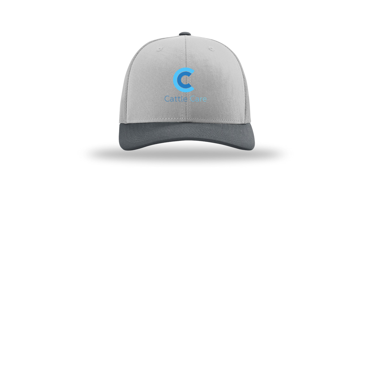cattle-care-richardson-trucker-cap-embroidery-capfront-R112-lightgreylightgreygunmetal-flat-front