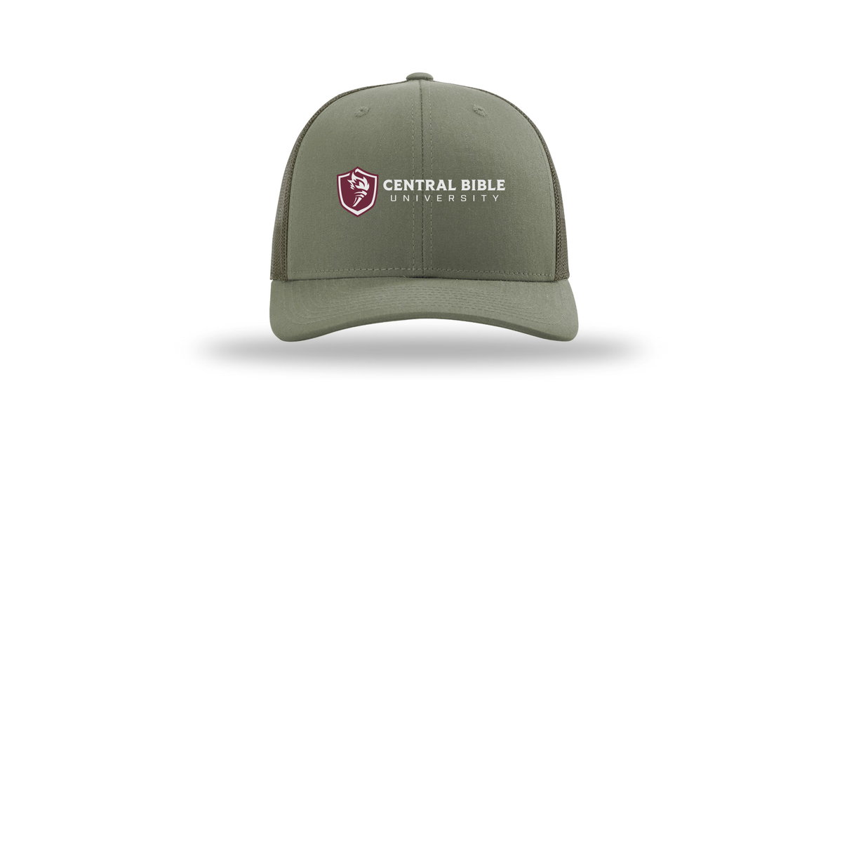 centralbible-richardson-trucker-cap-embroidery-capfront-R112-loden-flat-front