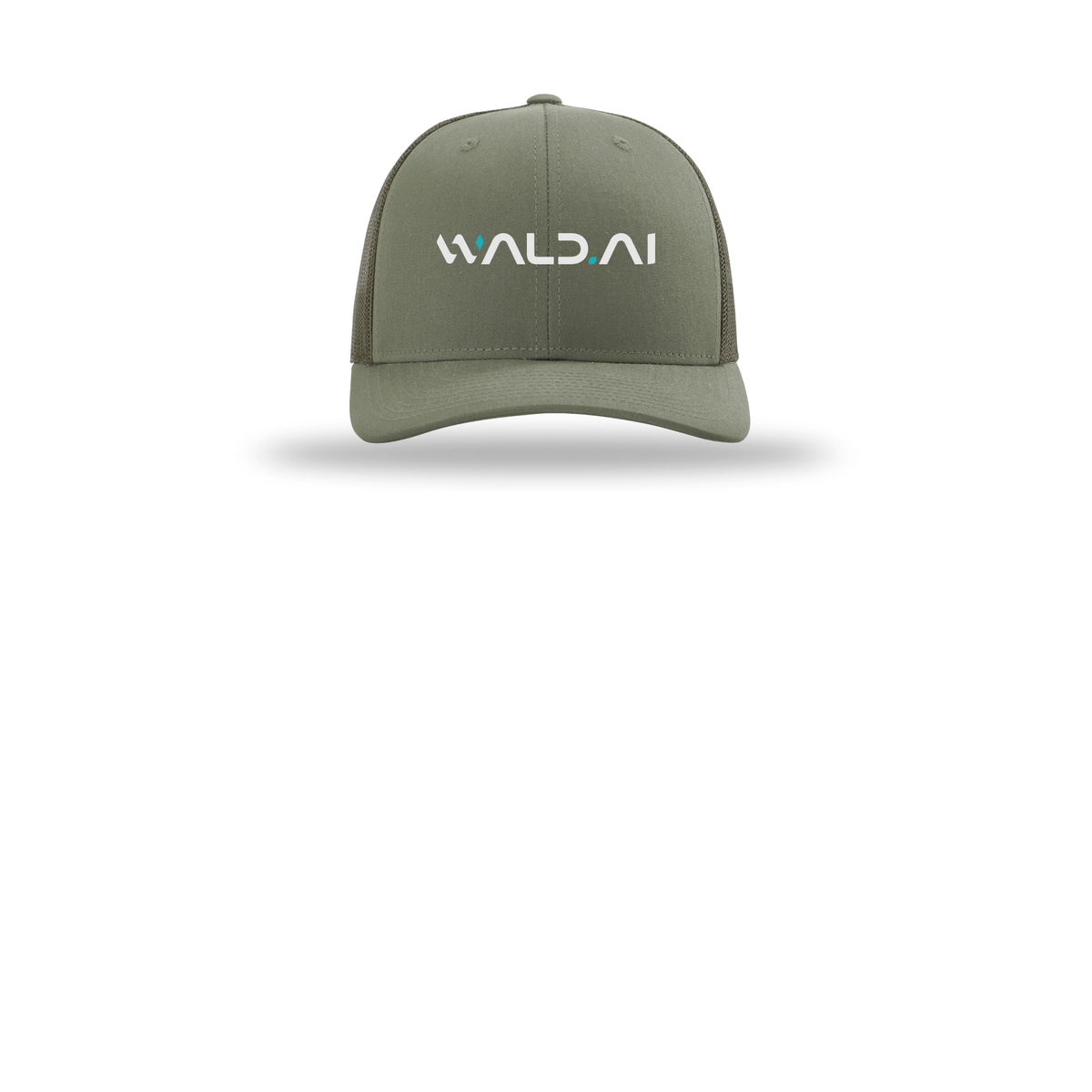 wald-richardson-trucker-cap-embroidery-capfront-R112-loden-flat-front