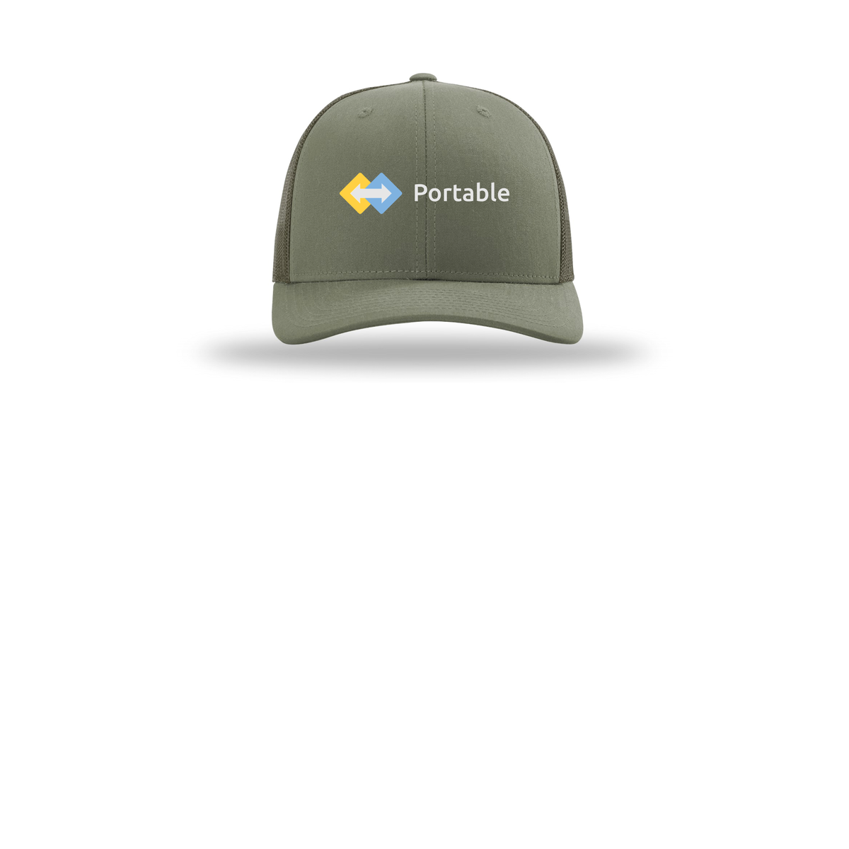 portable-richardson-trucker-cap-embroidery-capfront-R112-loden-flat-front