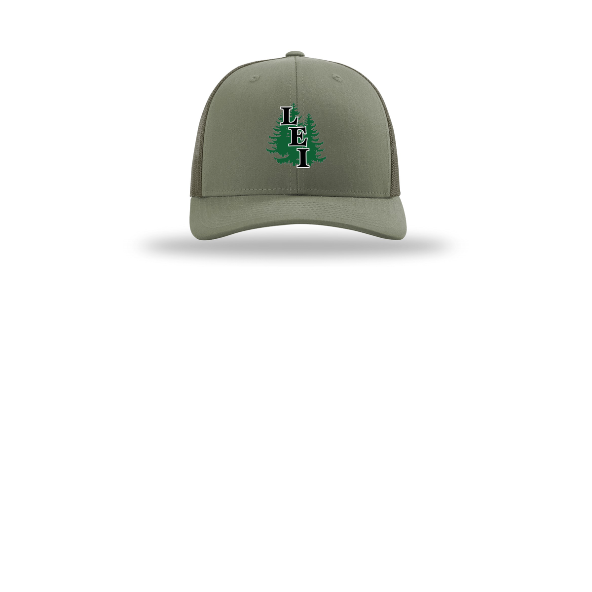 leisite-richardson-trucker-cap-embroidery-capfront-R112-loden-flat-front