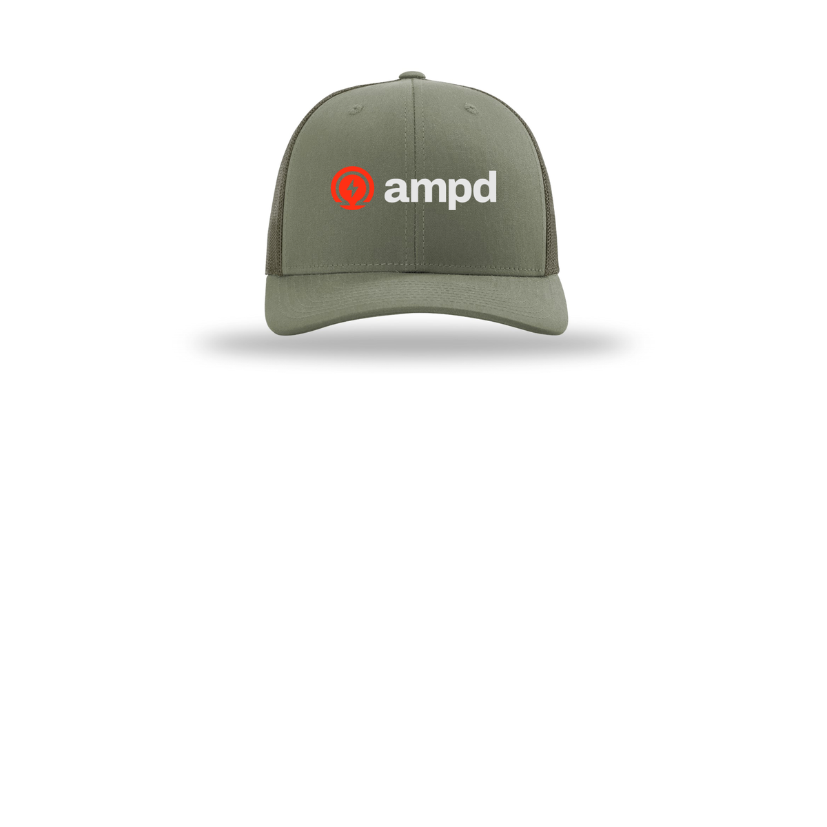 ampd-richardson-trucker-cap-embroidery-capfront-R112-loden-flat-front