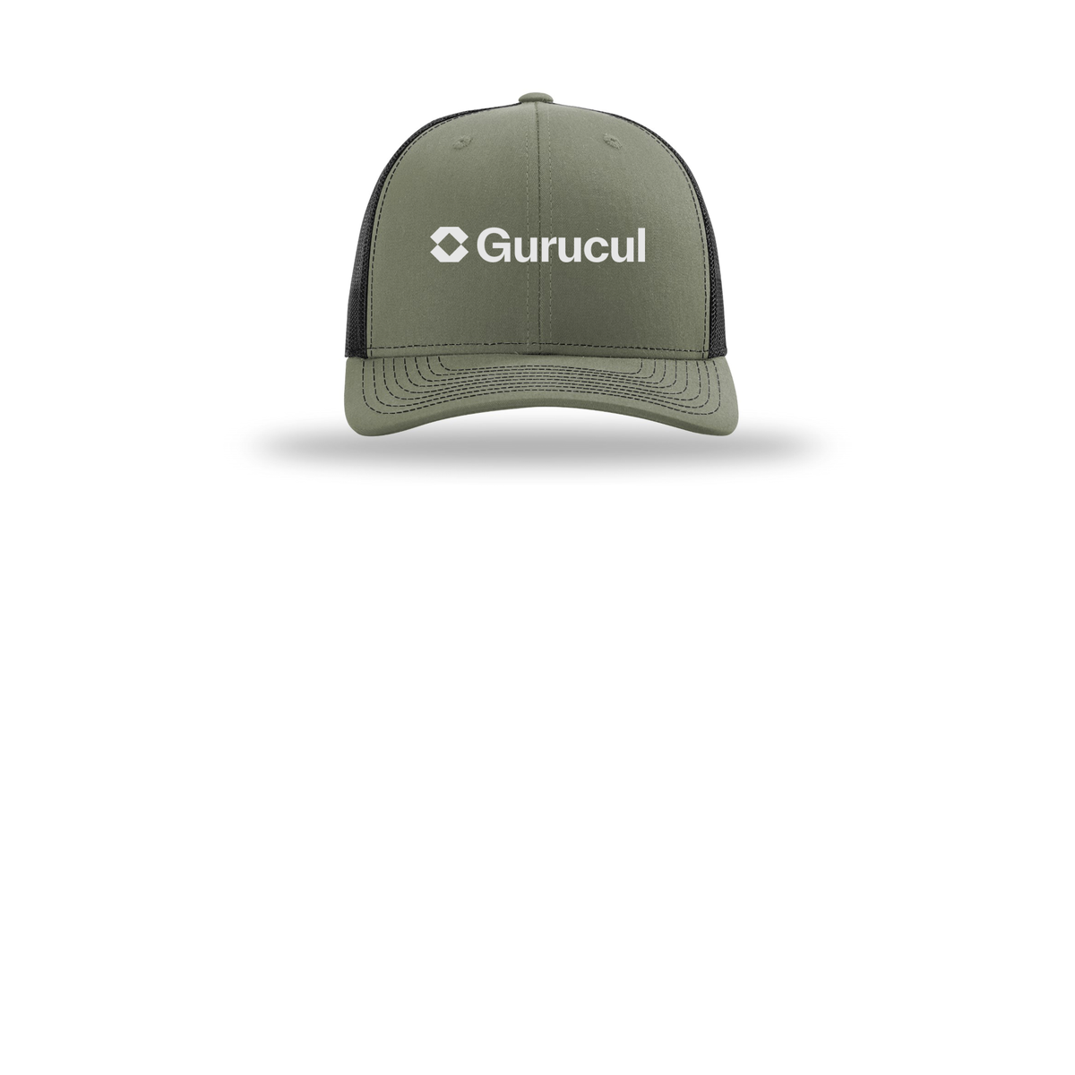 gurucul-richardson-trucker-cap-embroidery-capfront-R112-lodenblack-flat-front