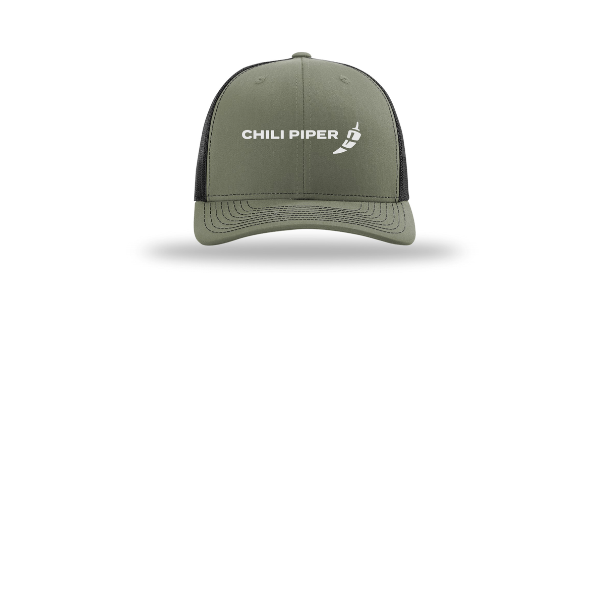 chilipiper-richardson-trucker-cap-embroidery-capfront-R112-lodenblack-flat-front