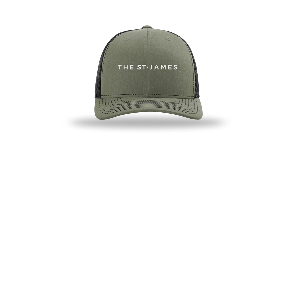 thestjames-richardson-trucker-cap-embroidery-capfront-R112-lodenblack-flat-front