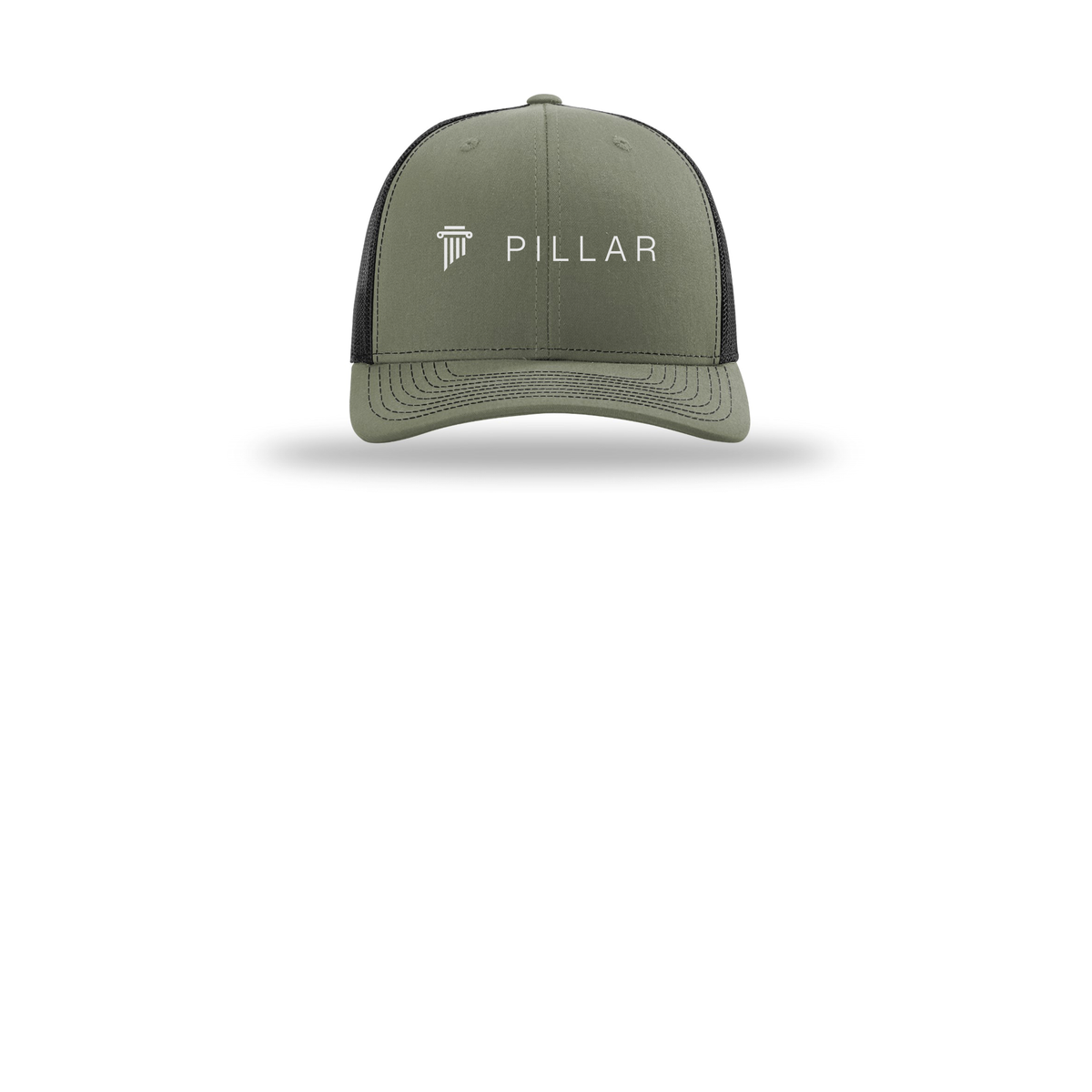 pillar-richardson-trucker-cap-embroidery-capfront-R112-lodenblack-flat-front