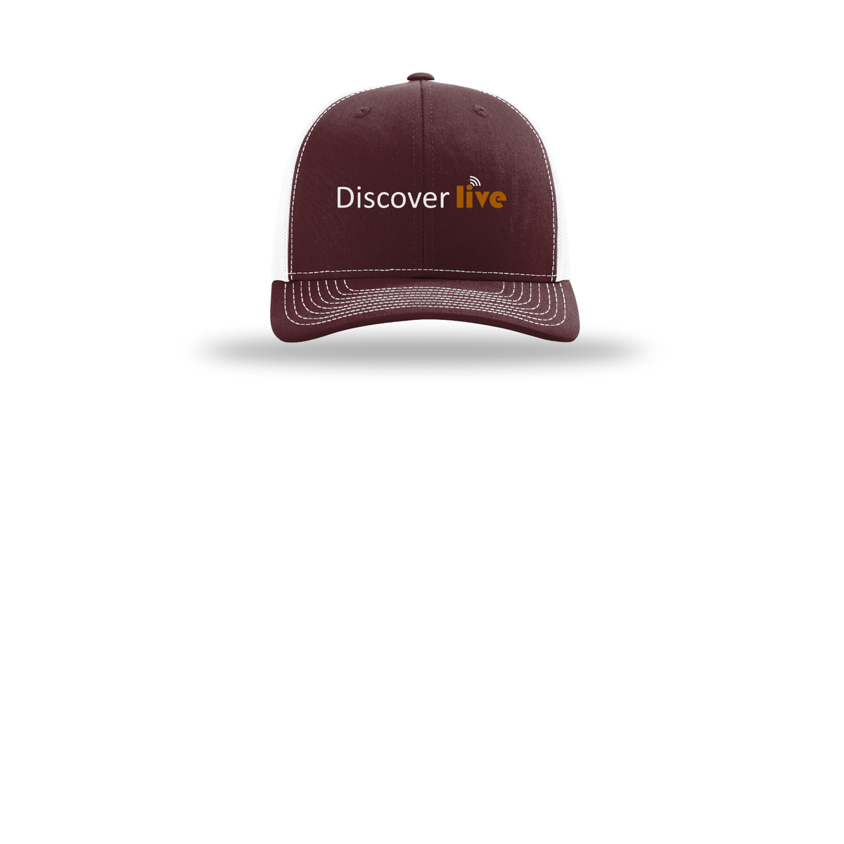 discover-richardson-trucker-cap-embroidery-capfront-R112-maroonwhite-flat-front