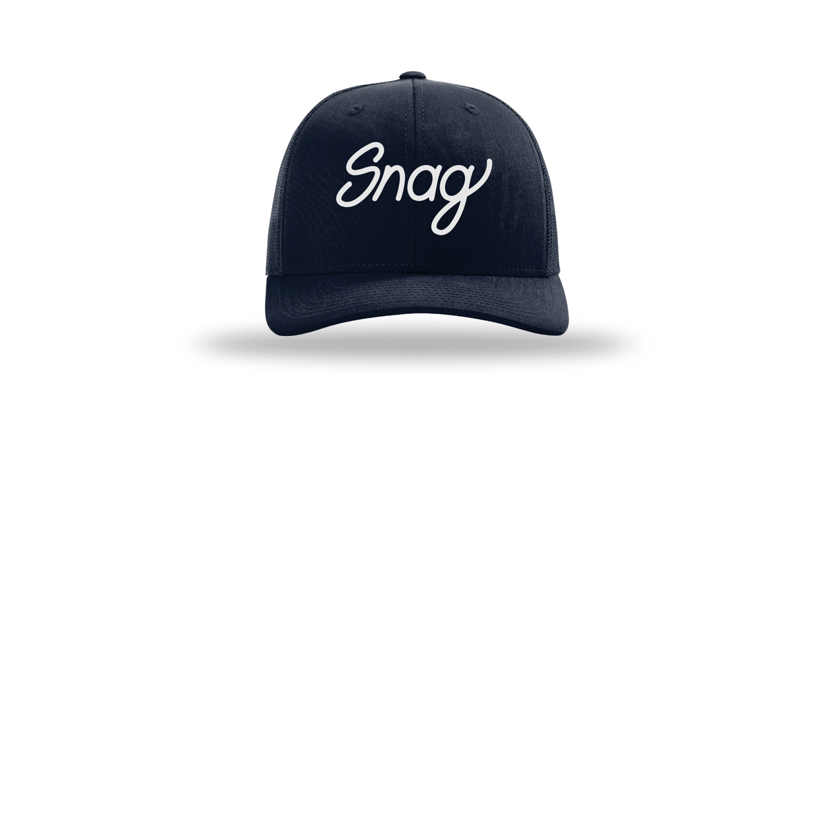 snagdelivery-richardson-trucker-cap-embroidery-capfront-R112-navy-flat-front