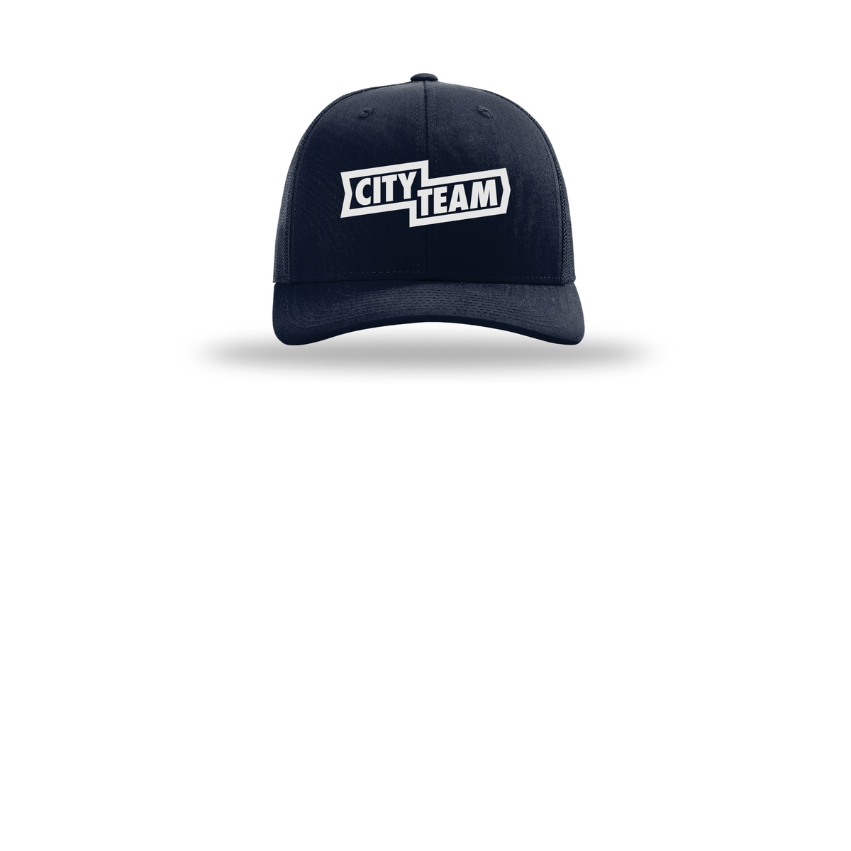 cityteam-richardson-trucker-cap-embroidery-capfront-R112-navy-flat-front