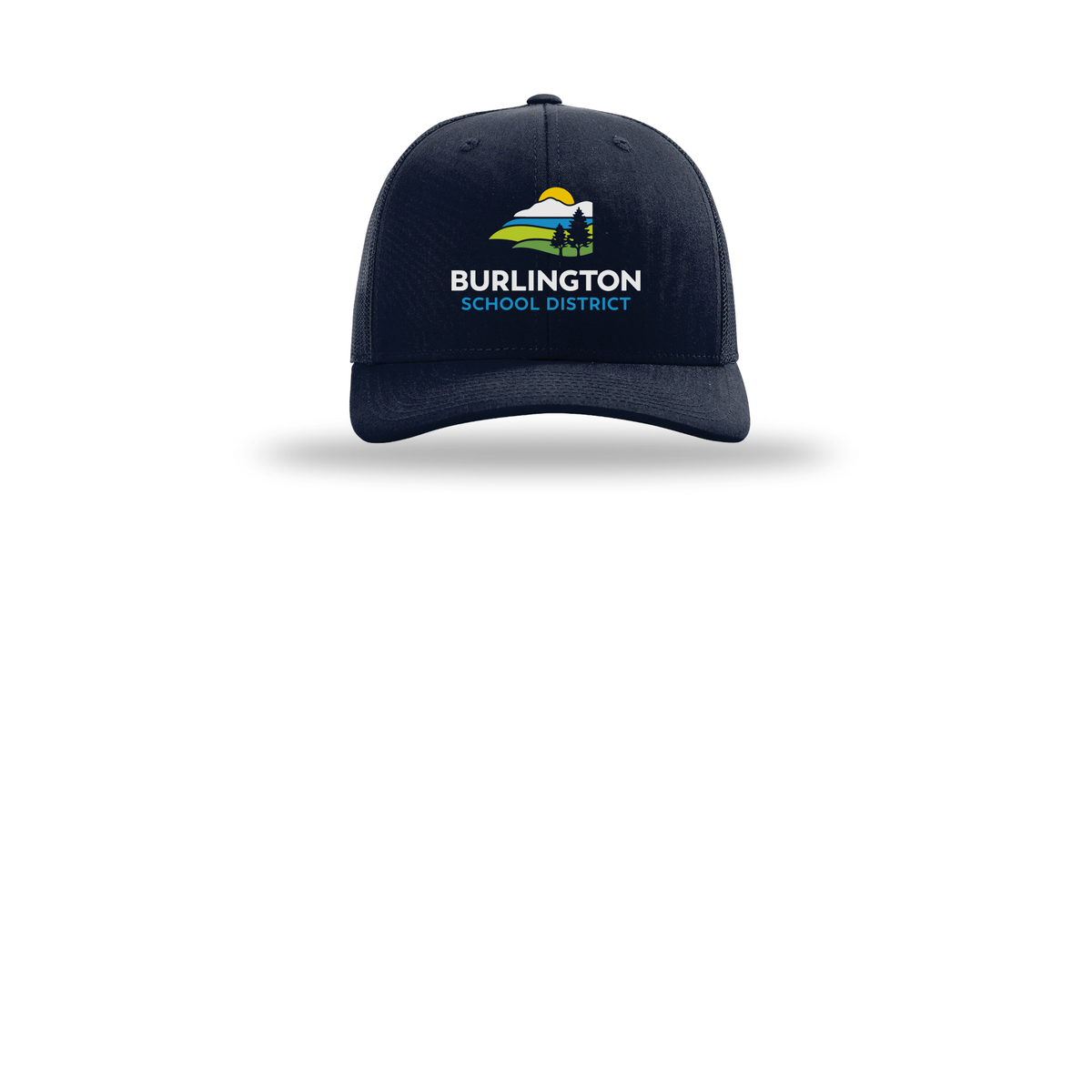 bsdvt-richardson-trucker-cap-embroidery-capfront-R112-navy-flat-front