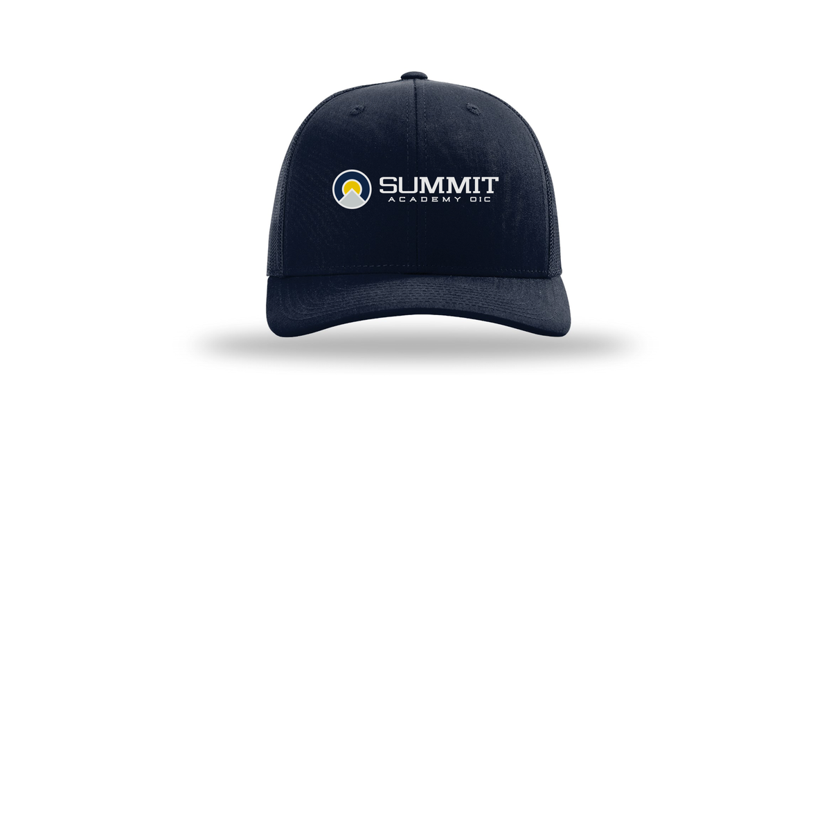 saoic-richardson-trucker-cap-embroidery-capfront-R112-navy-flat-front