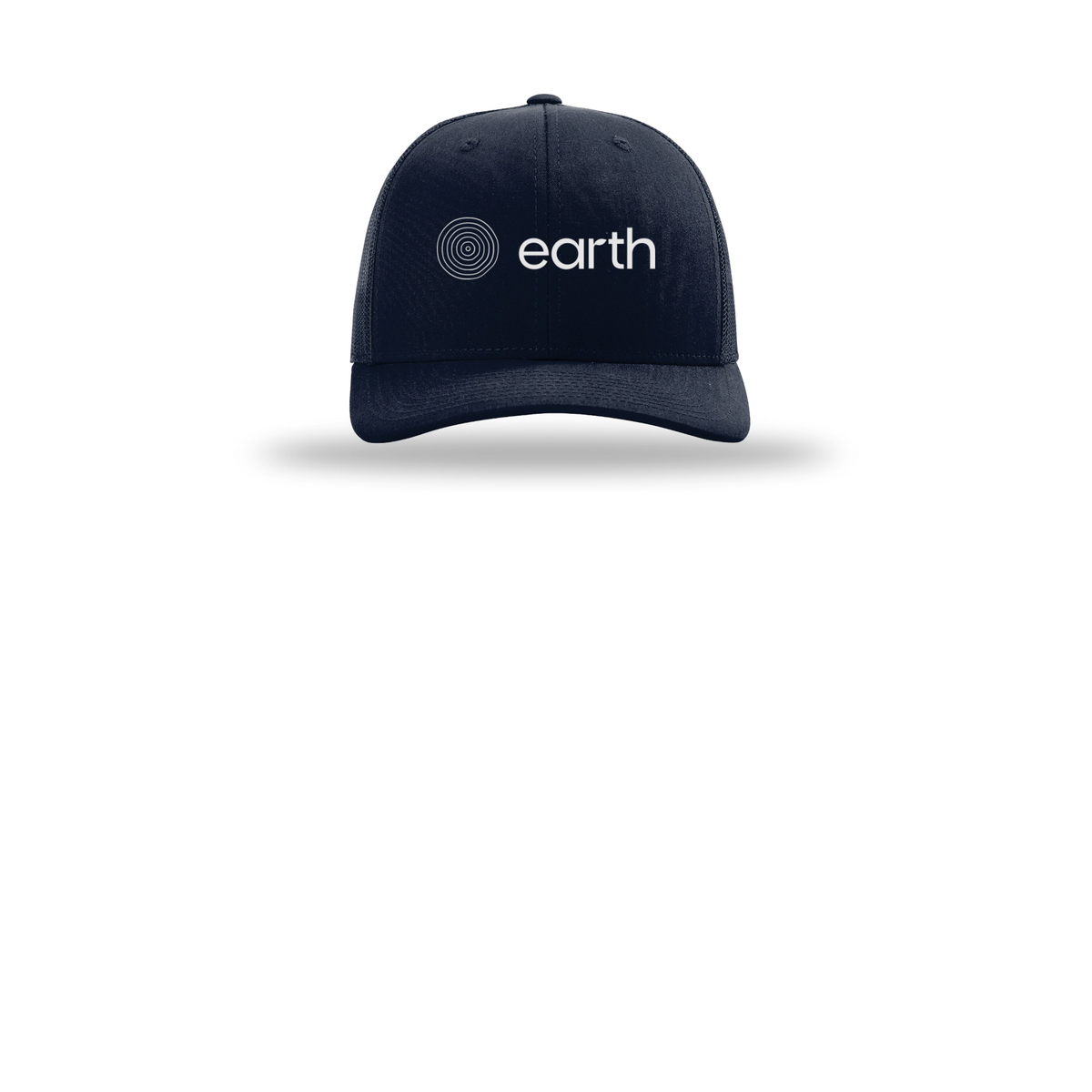 earthfuneral-richardson-trucker-cap-embroidery-capfront-R112-navy-flat-front