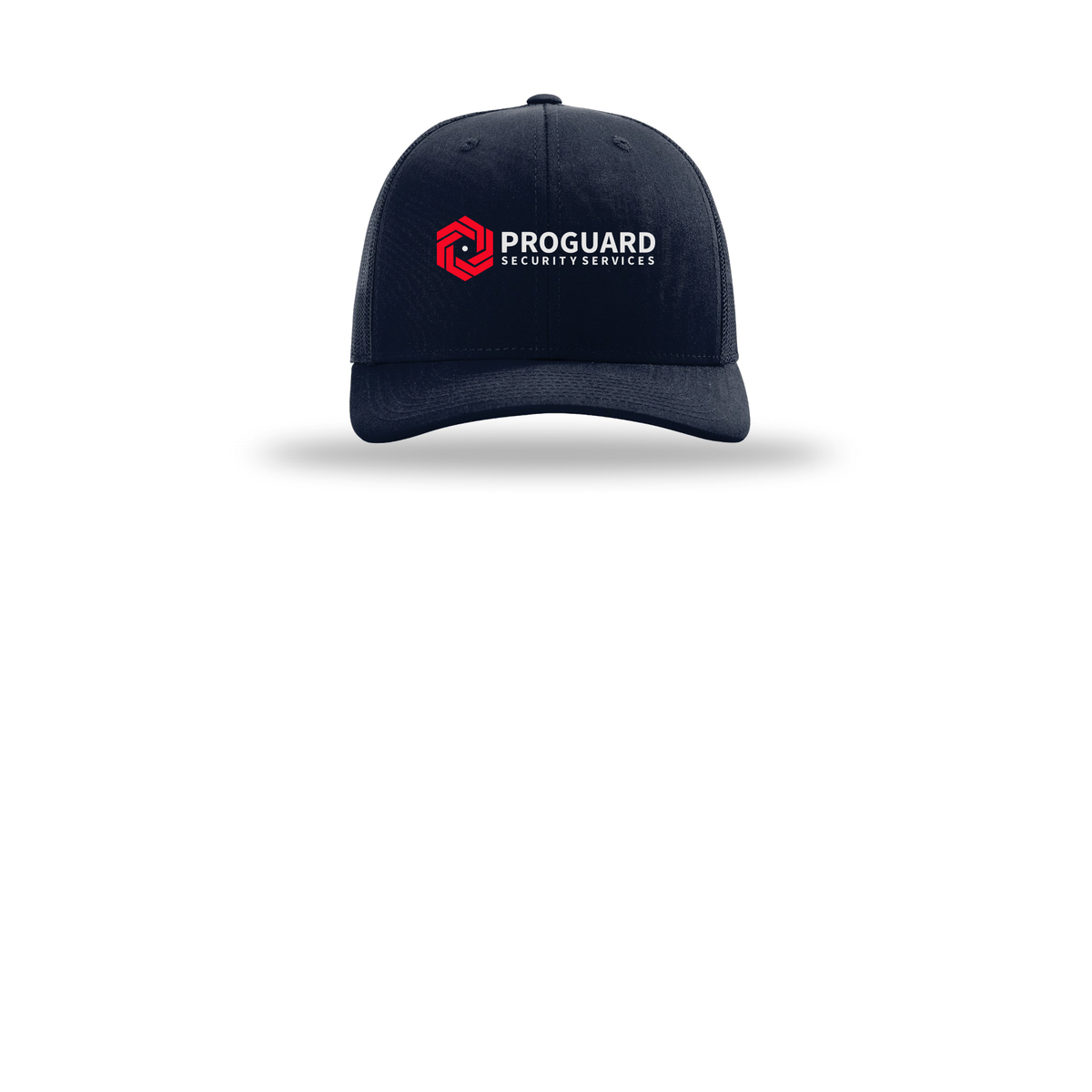 proguardsecurityservices-richardson-trucker-cap-embroidery-capfront-R112-navy-flat-front