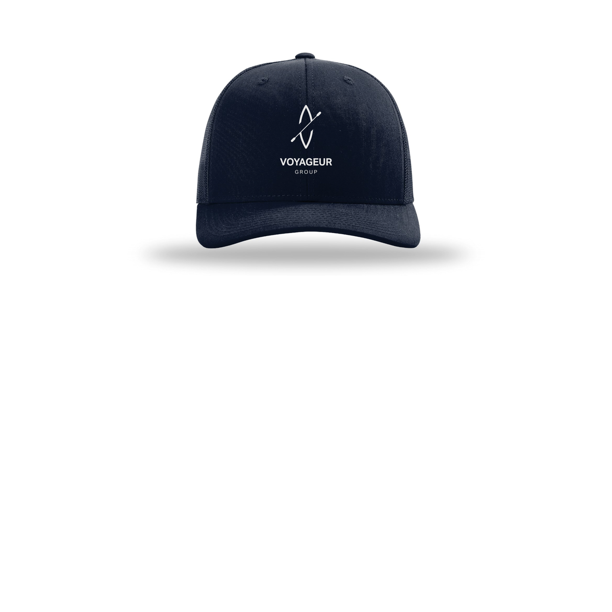 voyageurgroup-richardson-trucker-cap-embroidery-capfront-R112-navy-flat-front