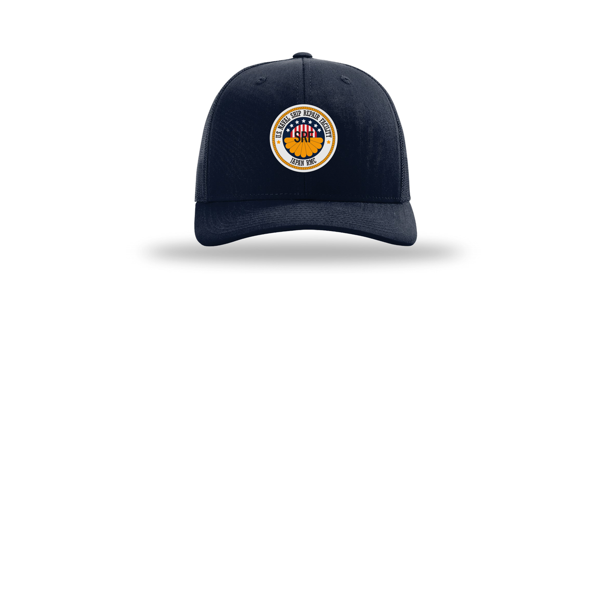 srf-jrmc-richardson-trucker-cap-embroidery-capfront-R112-navy-flat-front