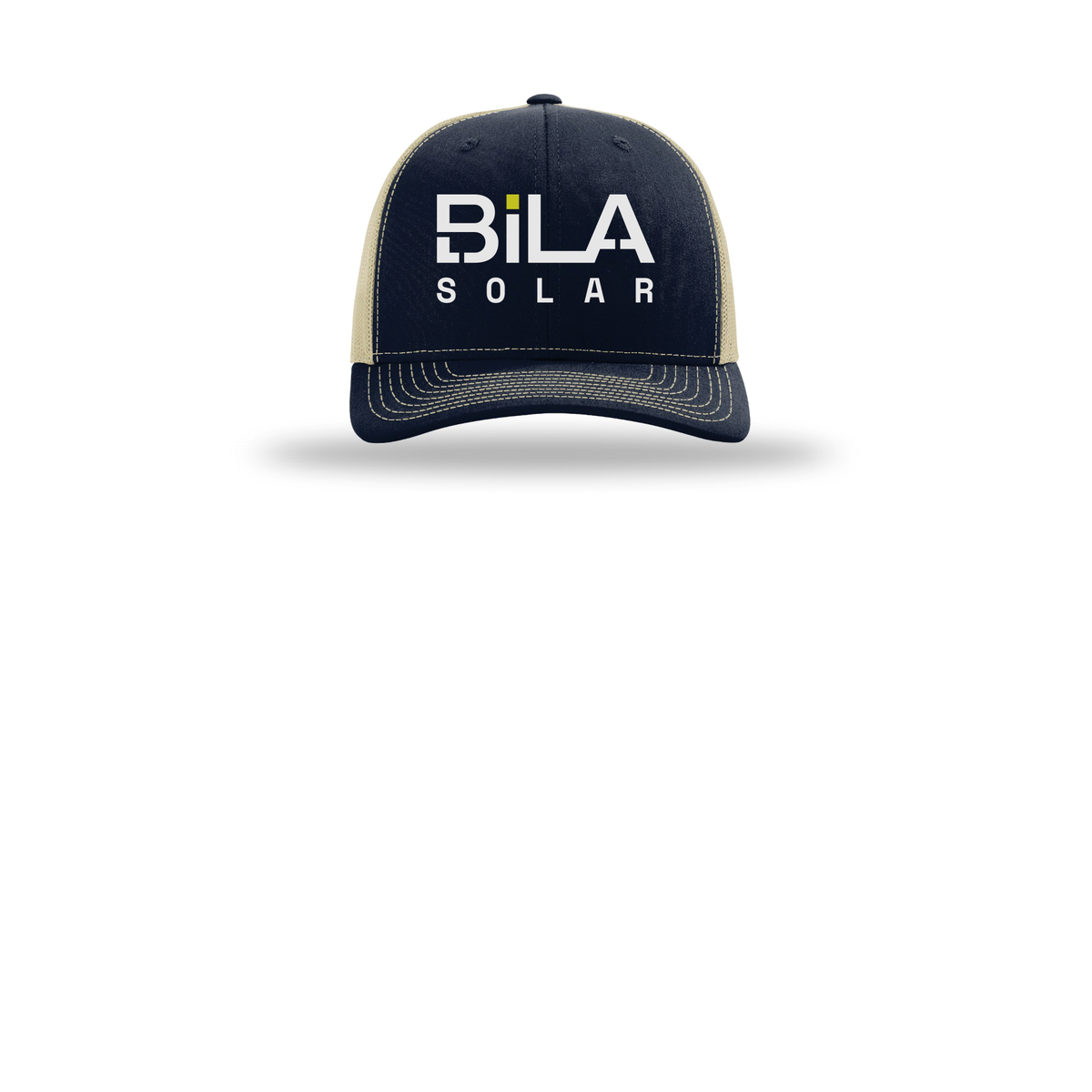 bilasolar-richardson-trucker-cap-embroidery-capfront-R112-navykhaki-flat-front