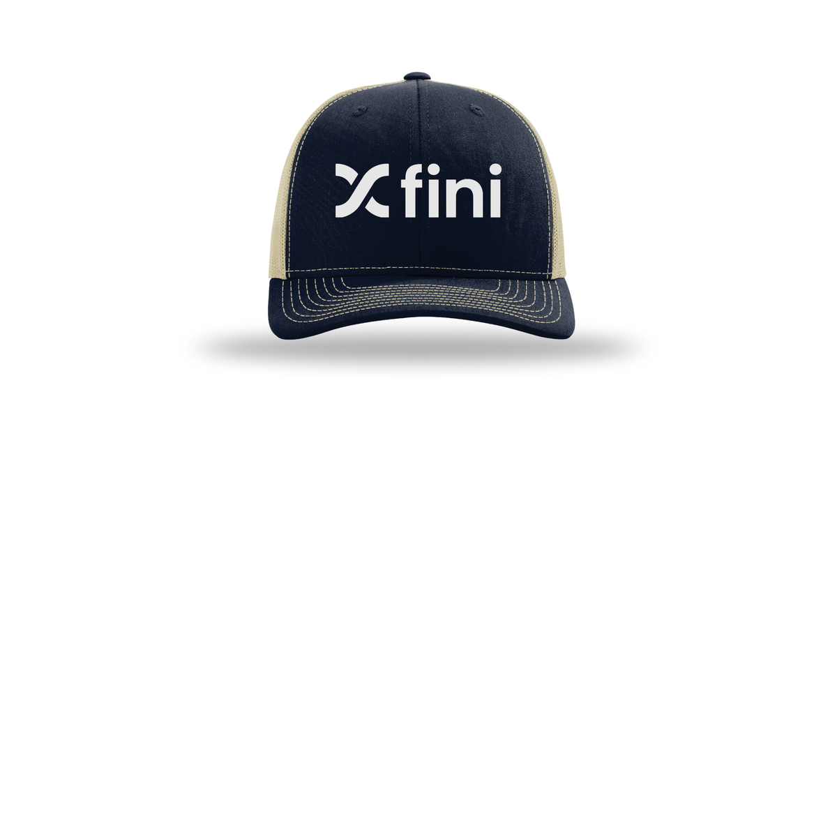 usefini-richardson-trucker-cap-embroidery-capfront-R112-navykhaki-flat-front