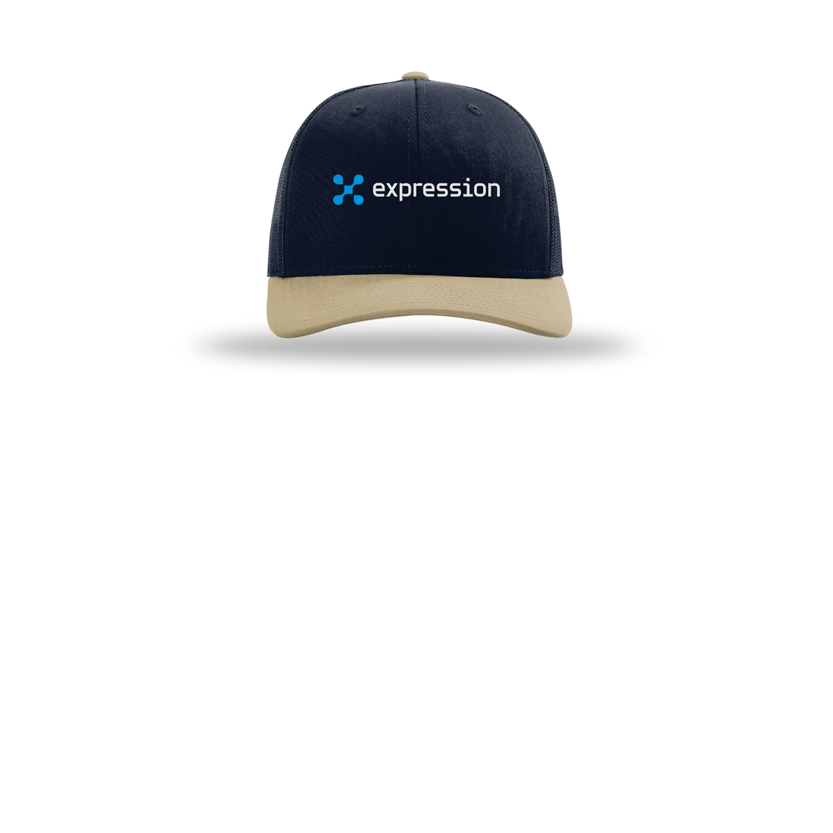 expr-richardson-trucker-cap-embroidery-capfront-R112-navynavykhaki-flat-front