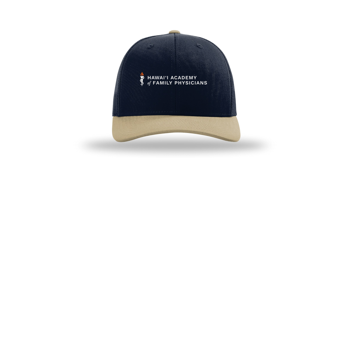 hafp-richardson-trucker-cap-embroidery-capfront-R112-navynavykhaki-flat-front